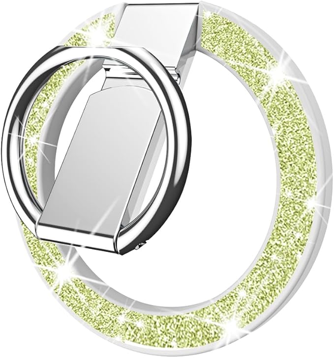 Tensho Cell Phone Ring Holder for MagSafe,360 Degree Rotation Magnetic Phone Grip with Adjustable Kickstand Finger,Strong Metal Mag Safe Finger Stand Compatible with Magsafe iPhone 15/14/13/12 Series.