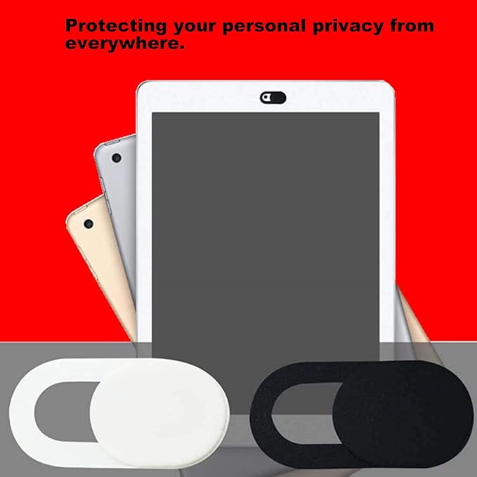 [3 Pack] Slide Webcam Cover Ultra Slim Web Camera Cover fits Laptop, Desktop, PC, Macboook Pro, iMac, Mac mini, Computer, Smartphone,Protect Your Privacy and Security,Strong Adhensive-Black