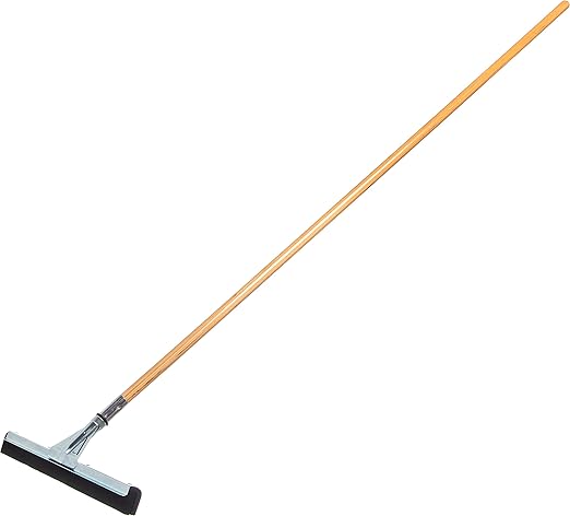 SPARTA Flo-Pac Floor Rubber Squeegee Window Squeegee with Reinforced Metal Frame for Floor, Bathroom, Kitchen, Concrete, Tile, Garage, Commercial Use, 22 Inches, Black, (Pack of 10)