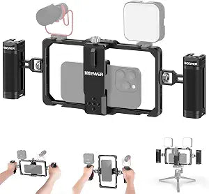 NEEWER Upgraded Phone Rig Vlogging Kit, Video Stabilizer, PA009 - Image 1