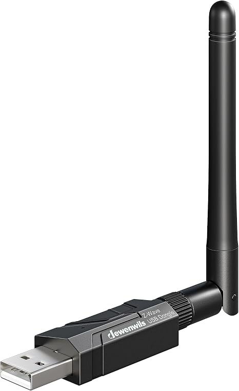 DEWENWILS 800 Z-Wave Dongle, Long Range S2 USB Stick, Compatible with Home Assistant & Other Smart Home Hubs, Plug & Play USB Controller for DIY Smart Home