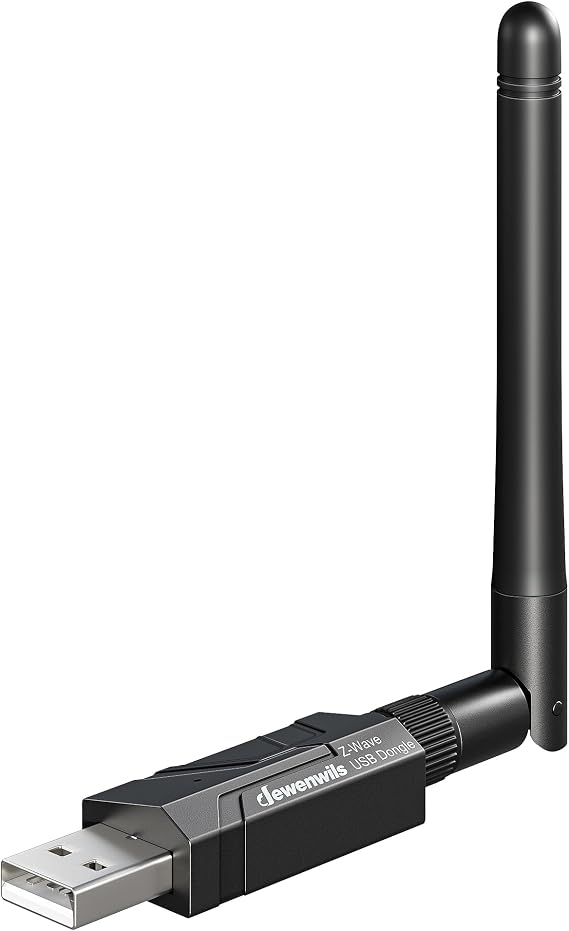 DEWENWILS 800 Z-Wave Dongle, Long Range S2 USB Stick, Compatible with Home Assistant & Other Smart Home Hubs, Plug & Play USB Controller for DIY Smart Home