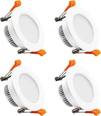 2 Inch LED Recessed Lighting, Dimmable LED Downlight 3W (35W Halogen Equivalent), CRI80+, 4000K Natural White Ceiling Light, Canless Recessed Light with LED Driver (4 Pack)