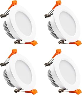 2 Inch LED Recessed Lighting, Dimmable LED Downlight 3W (35W Halogen Equivalent), CRI80+, 4000K Natural White Ceiling Light, Canless Recessed Light with LED Driver (4 Pack) - Image 1