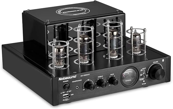 Nobsound MS-10D MKIII HiFi Bluetooth Hybrid Tube Power Amplifier Stereo Subwoofer Amp USB/Opt/Coax