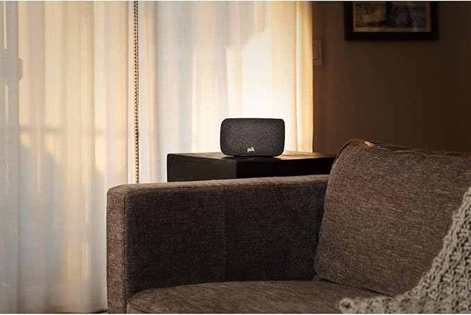 Polk Audio SR2 Wireless Surround Sound Speakers for Select Polk React and Magnifi Bars - Wireless Surround Sound System for TV, Easy Setup, Multiple Placement Options, 2 Count (Pack of 1)