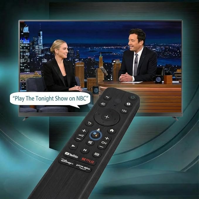Voice Remote for Sony Smart TVs,Replacement Control for All 2018 to 2025 Sony Bravia Google 4K UHD LED LCD HD Smart TVs, with 4 Quick Link Buttons