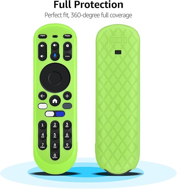 PZL 2 Pack Glow Silicone Case for Xumo TV Remote 764f0000100, CP-RC1NA-23, MG3-R34010, Cover for Pioneer Xfinity Element Spectrum Remote Control (Green+Blue)