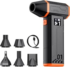 Compressed Air Duster, Electric Air Duster 110000RPM with Led Light, Powerful LED Display Speed Adjustable Turbo Blower for Cleaning, Rechargeable Cordless Dusters for Home Car PC Computer Keyboard - Image 1
