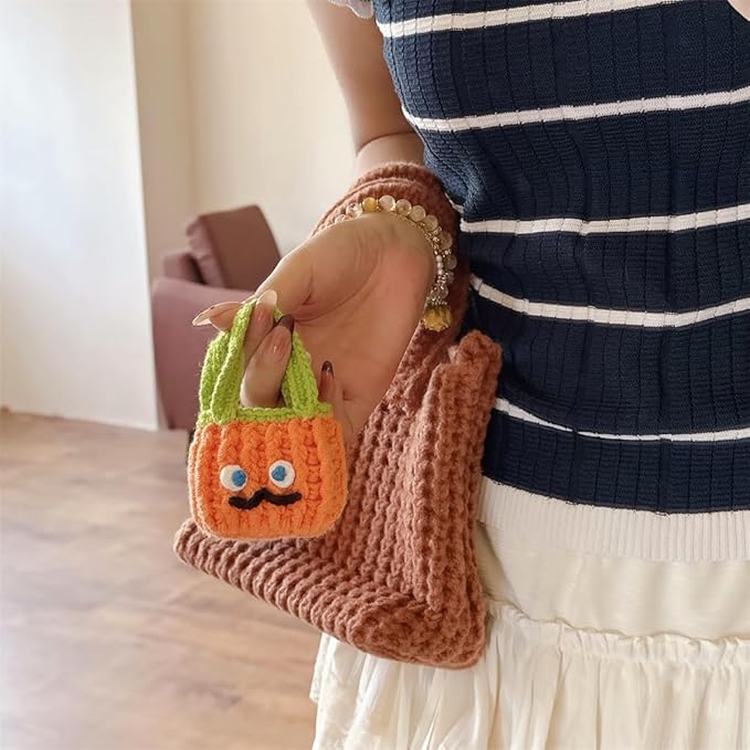 Yatchen Furry Case for AirPods 4,Funny Cute 3D Cartoon Plush Kawaii Carrot Handbag Fluffy Soft Warm for AirPods 4rd Generation Carrying Charging Box with Keychain Protector