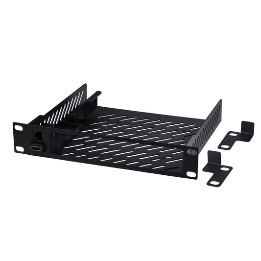 GeeekPi 10inch 1U Mini PC Rack Mount Shelf with RJ45 CAT6 Port & HDMI Port for DeskPi RackMate T1/T0