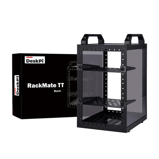 GeeekPi DeskPi RackMate TT Mini Server Rack for Mini PC, Network, Servers, Audio, and Video Equipment, 10 inch 3U/ 7 inch 5U Network Rack, 7.87 inch Depth