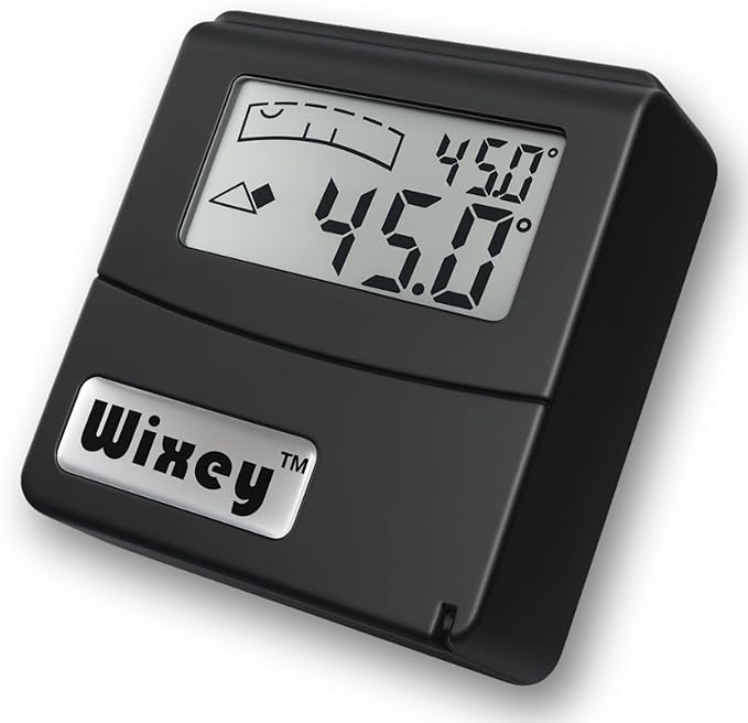 Wixey Digital Angle Gauge w/Flip-Out Display–Easy-to-Read Magnetic Digital Angle Finder for Setting The Angles of Jointer Fences & More – Perfect Ultra-Precise Measuring Tools for Woodworking Tasks