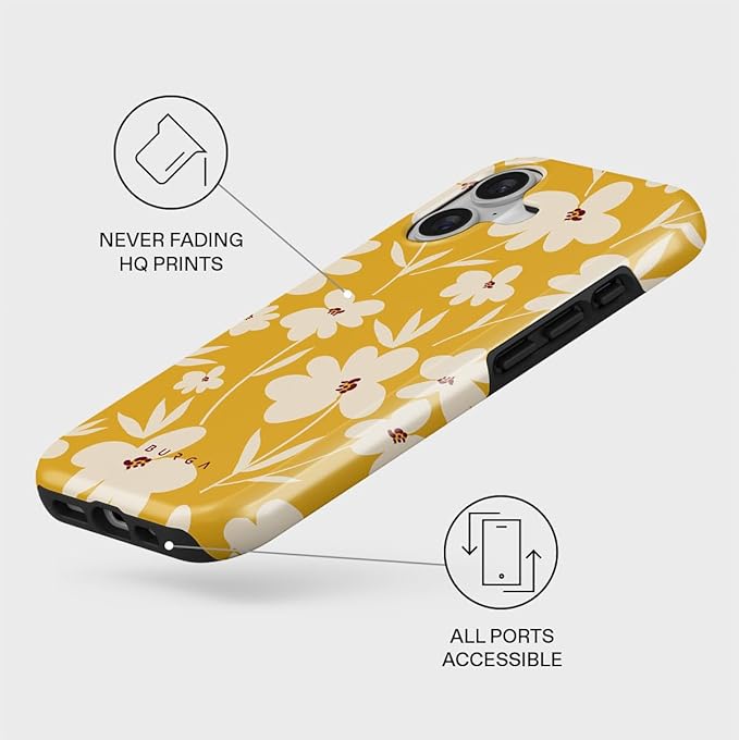 BURGA Phone Case for iPhone 17 - Cute, Trendy, Aesthetic, Pattern Phone Cover, Hard Shell Protection - fits Apple iPhone 17 Case for Women and Men