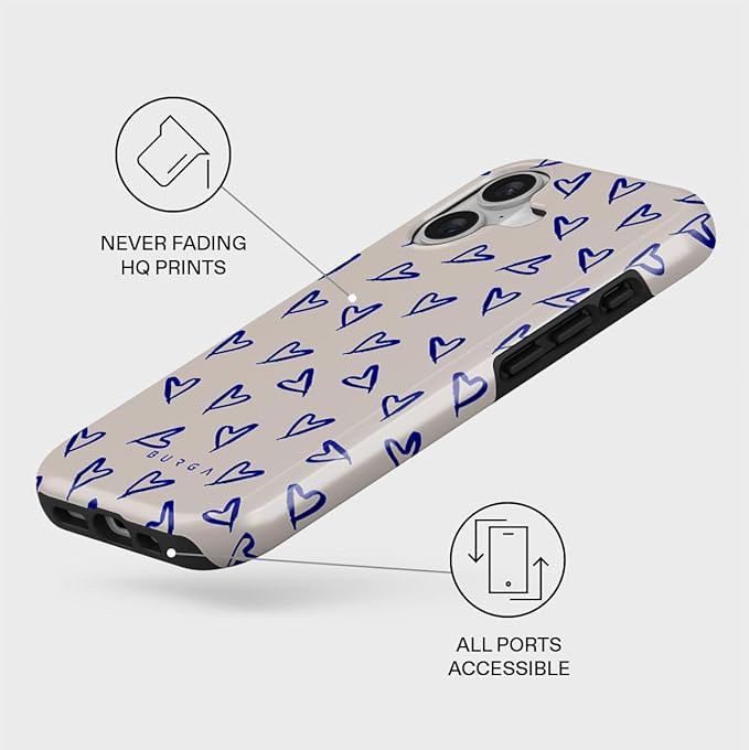 BURGA Phone Case for iPhone 17 - Cute, Trendy, Aesthetic, Pattern Phone Cover, Hard Shell Protection - fits Apple iPhone 17 Case for Women and Men