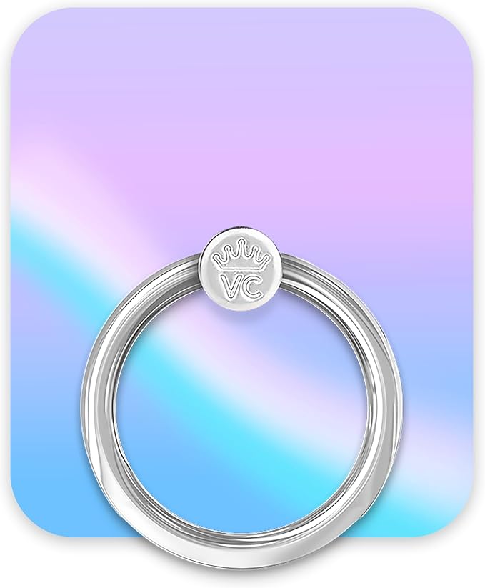 Velvet Caviar Cell Phone Ring Holder - Finger Ring & Stand - Improves Phone Grip Compatible with iPhone, Galaxy and Most Cases (Except Silicone/Leather) - Nebula