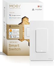 MOES Matter-WiFi Smart 1 Gang Switch, Neutral Required - Image 1
