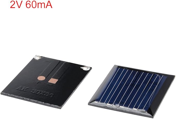 uxcell® 5Pcs 2V 60mA Poly Mini Solar Cell Panel Module DIY for Light Toys Charger 30mm x 36mm
