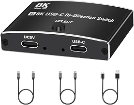 40Gbps USB C Switch for 2 Computers, USBC Switcher,2 USB-C Cables - Image 1