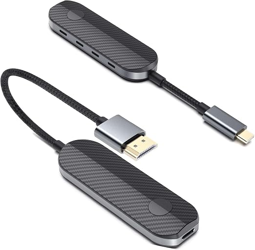 Lulaven iShare Pro 2026 Wireless HDMI Transmitter and Receiver Kit, USB-C for iPhone 15/16/17 iPad MacBook, No WiFi Needed for Hotel TV & Travel, HDCP 2.2 Netflix/Disney+, Zero-Lag Plug & Play