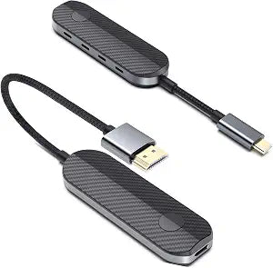 Lulaven iShare Pro 2026 Wireless HDMI Transmitter and Receiver Kit, USB-C for iPhone 15/16/17 iPad MacBook, No WiFi Needed for Hotel TV & Travel, HDCP 2.2 Netflix/Disney+, Zero-Lag Plug & Play
