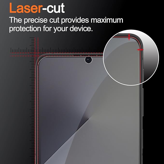 Milomdoi 6 in 1 Privacy Screen Protector for Samsung Galaxy Z Flip 7, 2 Pack Inside Anti-Spy Film with 2Pack Front Tempered Glass + 2 Pacs Camera Lens Protector Accessories