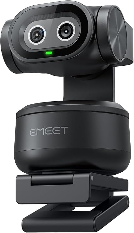 EMEET PIXY Dual-Camera PTZ Camera 2K, AI Tracking, PDAF&AI Autofocus 0.2s