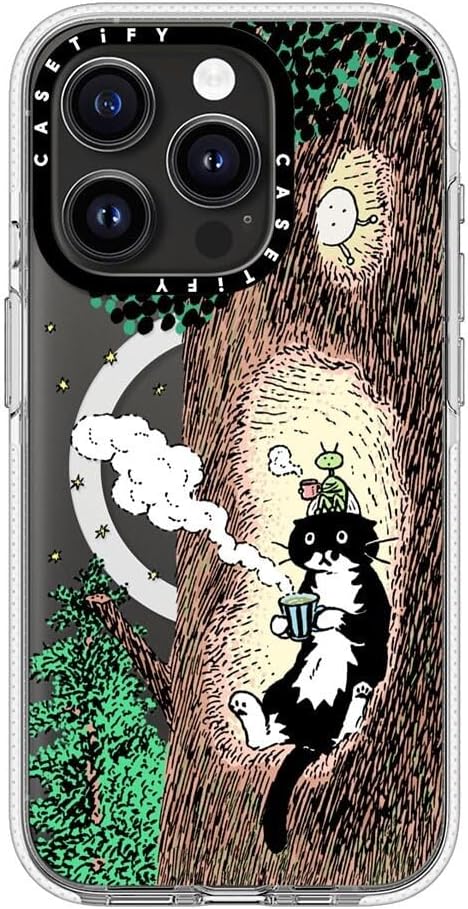 CASETiFY Clear iPhone 15 Pro Case [Not Yellowing / 6.6 ft. 3X Military Grade Drop Protection/Compatible with Magsafe] - Rest time - Clear