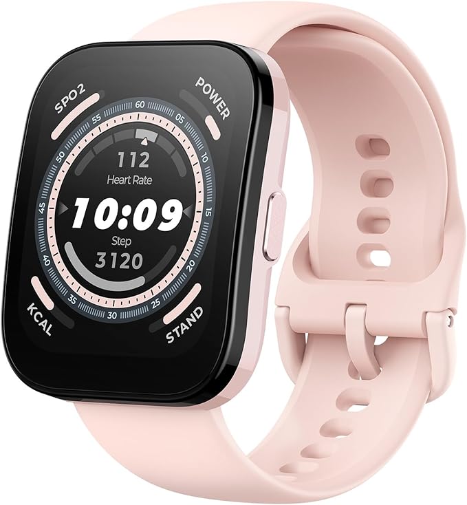 Amazfit Renewed Bip 5 Smart Watch for Men & Women, Alexa Built-in, GPS, Bluetooth Call, 10-Day Long Battery, Refurbished Health Fitness Tracker, Smartwatch for Android Phone & iPhone(Pink)