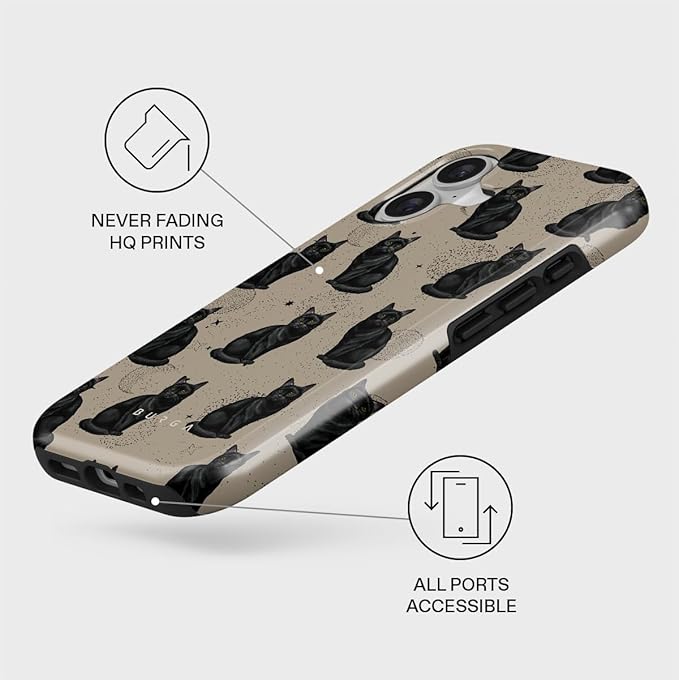 BURGA Phone Case for iPhone 17 - Cute, Trendy, Aesthetic, Pattern Phone Cover, Hard Shell Protection - fits Apple iPhone 17 Case for Women and Men