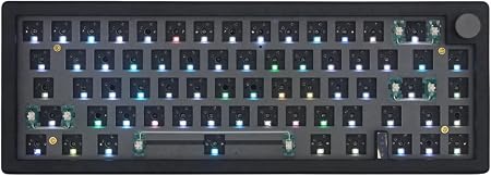 GMK67 65% Mechanical Keyboard Kit, Tri-Mode DIY Keyboard (Black)