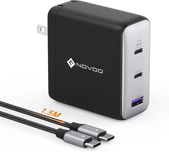 100W USB C Charger, 120W MacBook Pro Charger, 3-Port GaN Fast Charger with PD3.0, PPS, for MacBook pro & Air, ipad Air, iPhone 15, iPad, Laptops and All USB C Device - Image 7