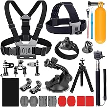 20-in-1 Action Camera Accessories for GoPro Hero 13 12 11 10 9 8 Max 7 6 5 4 Black GoPro 2018 Session Fusion Silver White Insta360 DJI SJCAM APEMAN AKASO and Others Cameras - Image 1