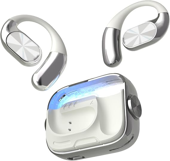 Open Ear Headphones, Over Ear Earbuds with Ergonomic Earhook,Powerful Sound