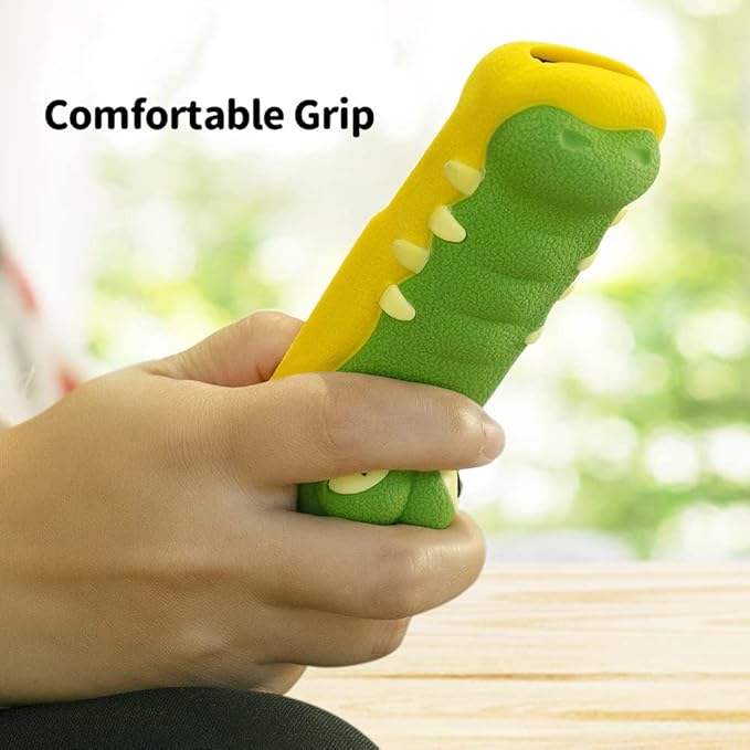 for Samsung TM2280E Silicone Protective Cover Compatible with Samsung Smart TV TM2180E, TM1990C, TM2140A Remote case,Shockproof Anti Lost Washable Protective Case with Lanyard(Crocodile)