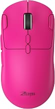 zelotes Gaming Wireless Mouse, Bluetooth Rechargeable with 9 Programmable Buttons,Ultra-Light 60g, 24,000 DPI, BT/USB 2.4G / Type-C, Ergonomic Optical Mouse for Laptop, PC,Office and Gamers (Pink) - Image 1