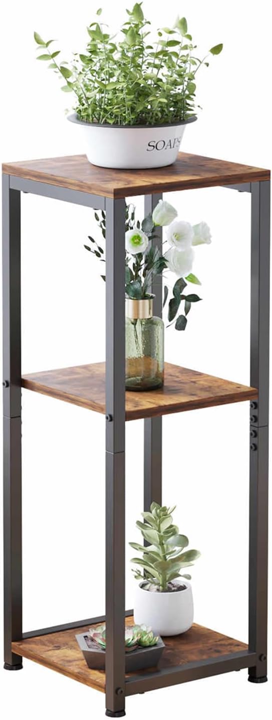 3-Tier Tall Plant Stand Indoor, Corner Plant Stands for Indoor Plants Multiple, Multi-Functional Small Side Table for Living Room, Bedroom, Balcony