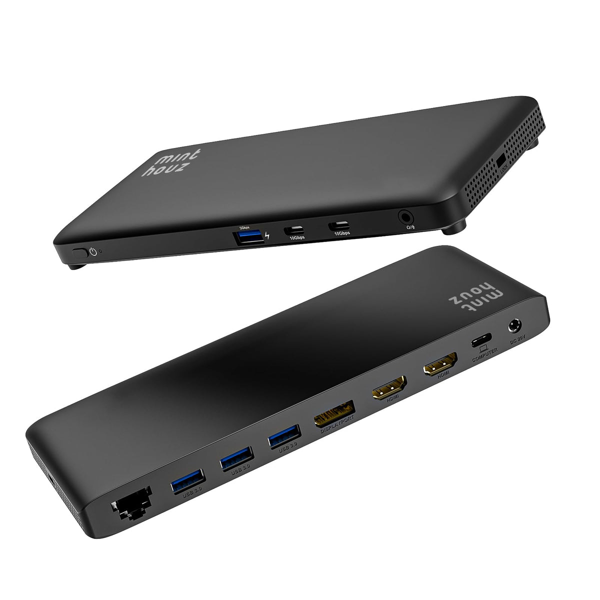 Laptop Docking Station, 12-in-1 USB-C Docking Station, Triple Display with 2xHDMI and 1xDP, 10 Gbps USB-C and 5 Gbps USB-A Data, Ethernet, Audio, 100W Charging for Dell, HP, Lenovo and More - Image 1