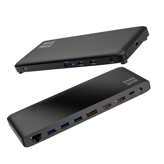 Laptop Docking Station, 12-in-1 USB-C Docking Station, Triple Display with 2xHDMI and 1xDP, 10 Gbps USB-C and 5 Gbps USB-A Data, Ethernet, Audio, 100W Charging for Dell, HP, Lenovo and More