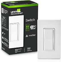 Leviton Decora Smart Switch, Wi-Fi, D315S-1RW, White - Image 1