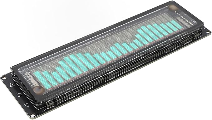 Music Spectrum Display, VFD Audio Spectrum Analyzer, Dual Control Options and Type C Port, for Smartphones, Computers, CDs, MP3 Players, and DVDs