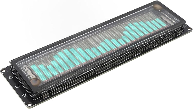Music Spectrum Display, VFD Audio Spectrum Analyzer, Dual Control Options and Type C Port, for Smartphones, Computers, CDs, MP3 Players, and DVDs