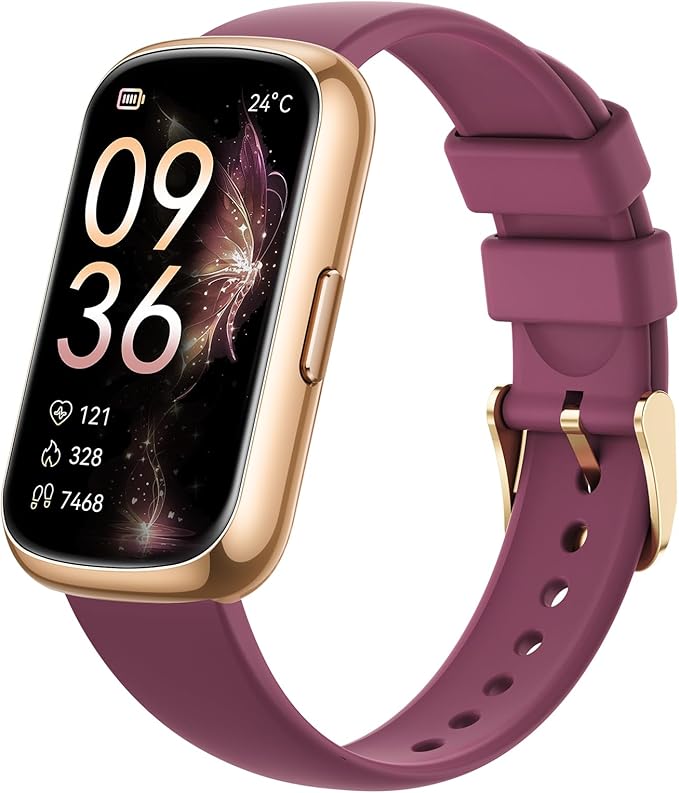 Sanorum Health Fitness Tracker for Women Men: Fitness Smart Watch for Woman with 24H Heart Rate Monitor Blood Oxygen Sleep Tracker Calorie Step 5ATM Waterproof Activity Trackers for iPhone Android
