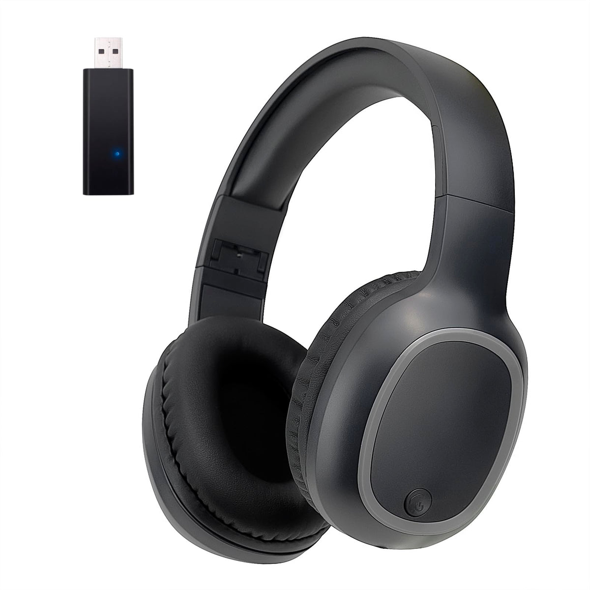 Bluetooth Headphones for TV & PC with USB Transmitter & 3.5mm(Black)