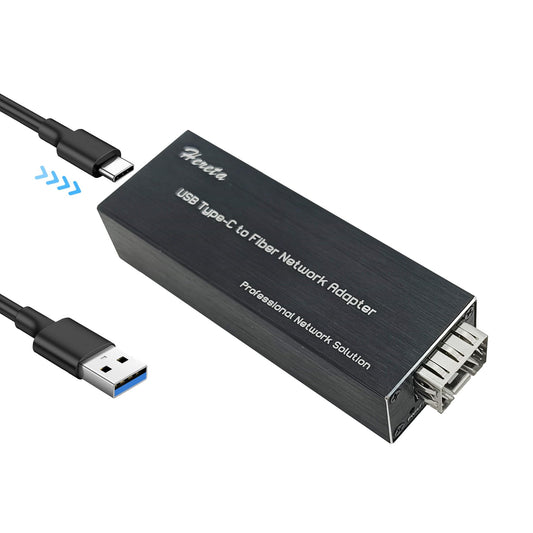 Mini USB 3.0 to SFP Gigabit Ethernet Adapter Fiber Optic Network Adapter Network Interface Card Compatible with Windows/macOS/Linux,High Performance Transfer Rate,Full/Half Duplex