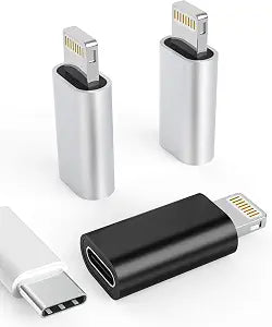 zoyuzan 3Pack USB C Female to Lightning Male Adapter for iPhone 12/11/8 X XR/XS/SE/7Plus/Pro Max Ipad Air Mini Type Compatible with Charging Support Data Transmission Connect