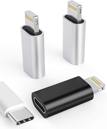 zoyuzan 3Pack USB C Female to Lightning Male Adapter for iPhone 12/11/8 X XR/XS/SE/7Plus/Pro Max Ipad Air Mini Type Compatible with Charging Support Data Transmission Connect