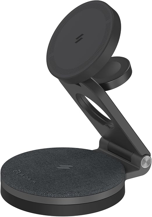 ADAM elements Mag 360 Qi2 3-in-1 Foldable Magnetic Charging Station, 15W Fast Wireless Charger for iPhone 17 16 15 14 13 12 Series, Apple Watch & AirPods - Image 6