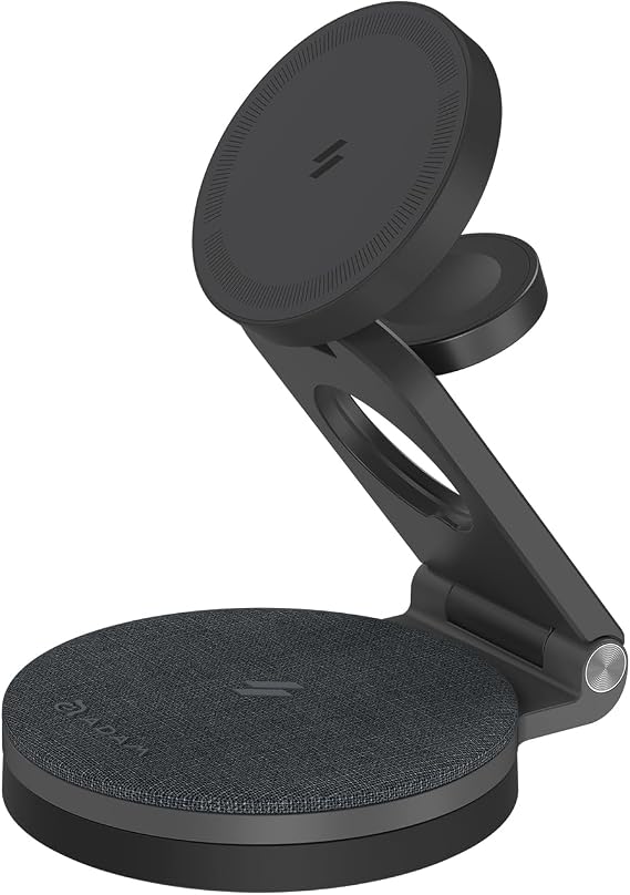 ADAM elements Mag 360 Qi2 3-in-1 Foldable Magnetic Charging Station, 15W Fast Wireless Charger for iPhone 17 16 15 14 13 12 Series, Apple Watch & AirPods - Image 7