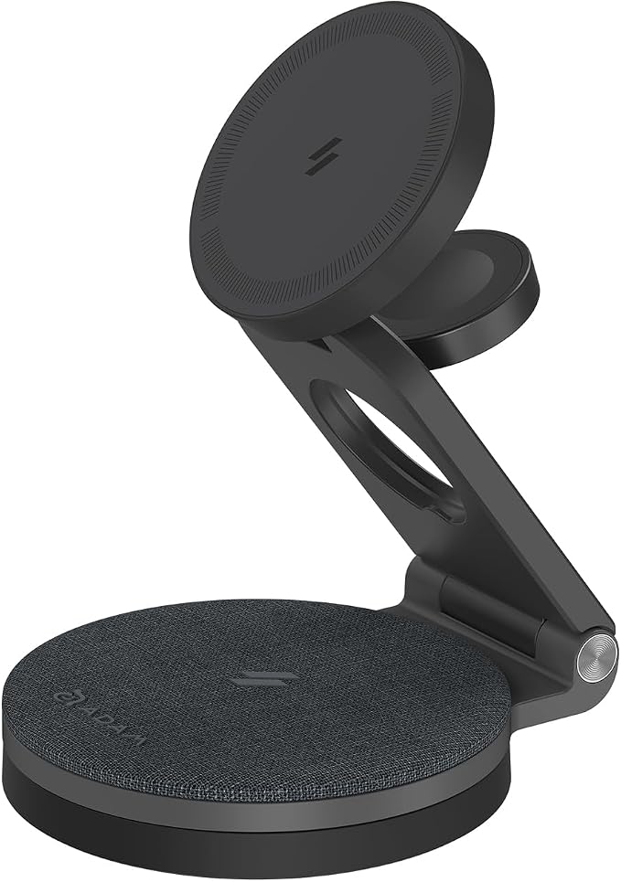 ADAM elements Mag 360 Qi2 3-in-1 Foldable Magnetic Charging Station, 15W Fast Wireless Charger for iPhone 17 16 15 14 13 12 Series, Apple Watch & AirPods - Image 8